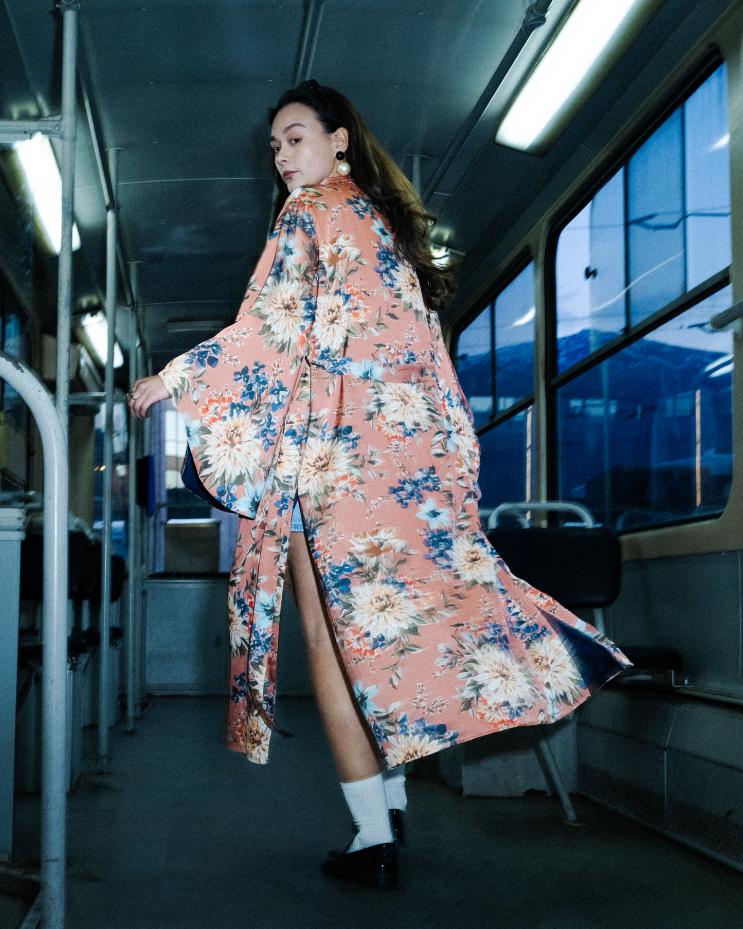 ONO Kimono Robe - Pink Floral