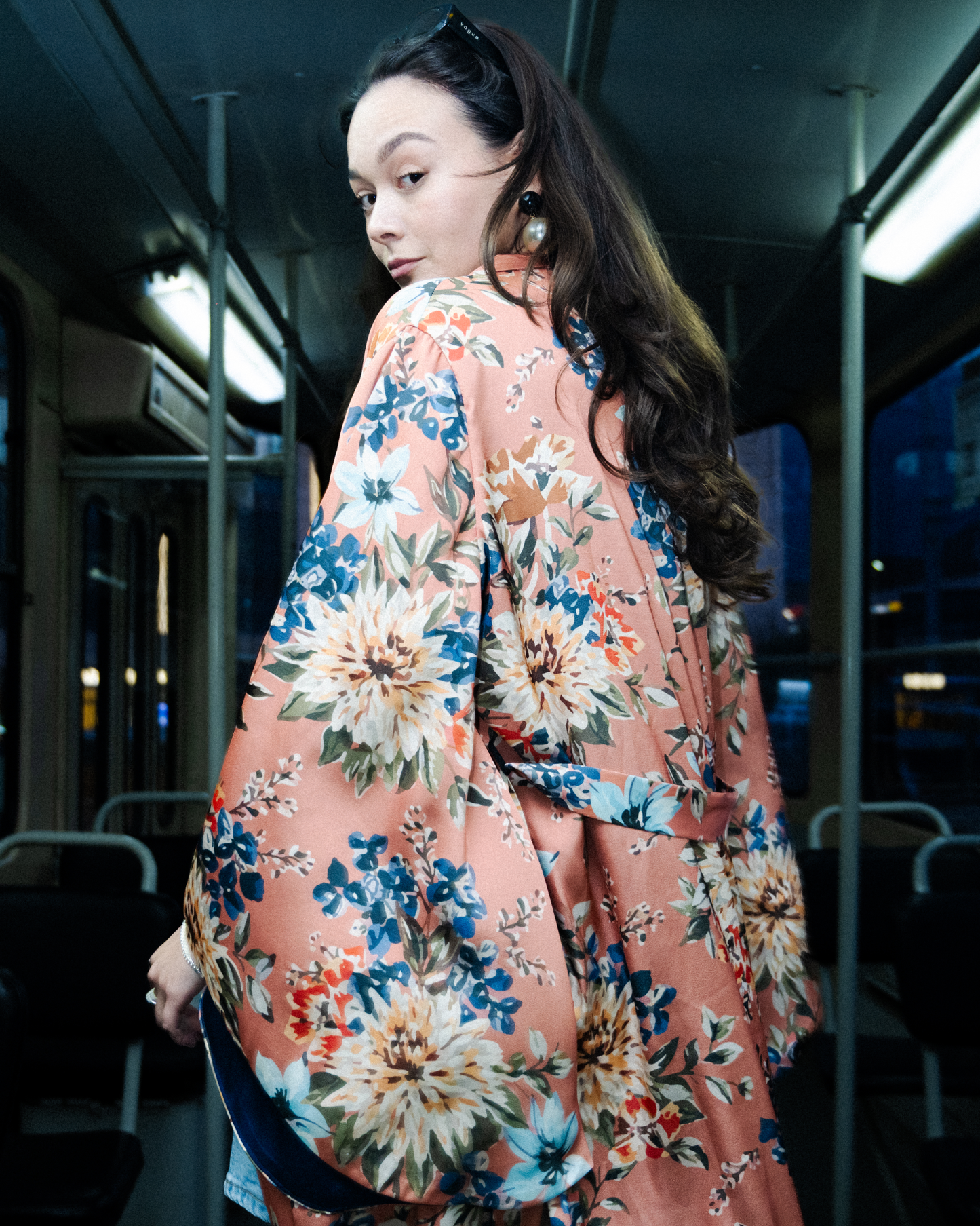 ONO Kimono Robe - Pink Floral